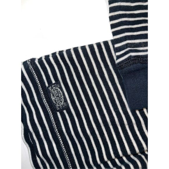 Ralph Lauren Black and White Striped Long Sleeve Tees - Picture 5 of 8